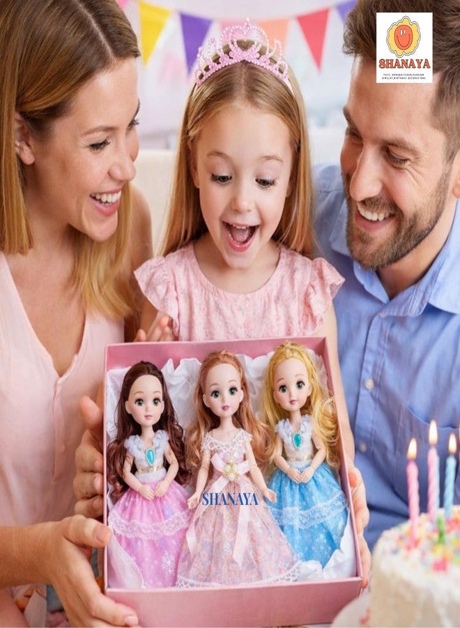 شانايا دمية شانايا للأزياء للبنات | دمية أميرة بأذرع وأرجل وأيدٍ ومرفقين قابلة للطي وفستان أنيق | لعبة تمثيلية | (سيتم إرسال ألوان متنوعة للدمى) - Image 5